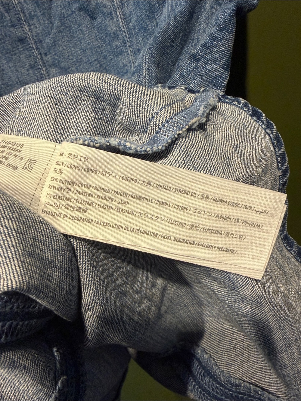 Abercrombie and Fitch Mila Light Wash Denim Dress - Picture 6 of 6